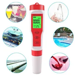 Freeshipping Tds Ph Meter Ph / Tds / Ec / Misuratore di temperatura Tester digitale per monitoraggio della qualità dell'acqua per piscine Acquari d'acqua potabile Rvnph