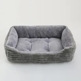 Kennes Pens łóżko dla psa kot zwierzaka Plush Plush Kennel Średnia sofa psa Sofa Poduszka Pet Calming Pies Bed House Dom Pet Akcesoria 231114