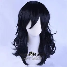 Fontes de festa My Boku No Hero Academia Shouta Aizawa 45cm longo ondulado preto resistente ao calor peruca fantasia cosplay