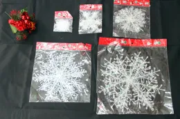 New christmas tree Artificial Cotton Snow ornament White XMAS Snowflake Charms Decoration Ornaments Applique For Tree Simple