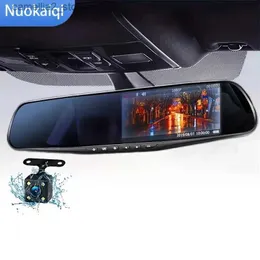 Car DVRs 4.3In Dash Cam Car DVR 24H HD 1080P Dash Camera Dual Lens Video Recorder 1080P Dashcam Mirror Driving Recorder Q231115