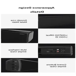 フリーシッピングホームシアター40W Bluetooth Soundbar TV Aux Optic Bluetooth Soundbar SpeakersベースサウンドバースピーカーTV UOXLD