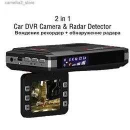 DVR per auto Rilevatore di velocità radar di flusso da 170 gradi Telecamera DVR per auto Dashcam Registratore video Registratore G-Sensor Visione notturna Registratore automatico per auto Q231115