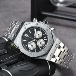 Top vender relógios de pulso de quartzo para homens 2023 novos relógios masculinos seis agulhas todo dial trabalho alta qualidade marca luxo cronógrafo relógio cinto aço moda aude montre de um