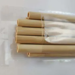 Moda Straw Bambu Yeniden Kullanılabilir 20 cm Organik İçme Pipetleri Parti Doğum Günü Düğün Bar Aracı için Doğal Ahşap Pipetler