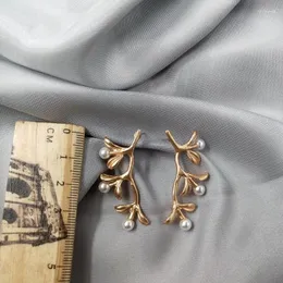 Boucles d'oreilles à clous pour femmes, haut à la mode, Oorbellen limité, tempérament Joker, à la mode, restauration des anciennes manières des personnes, branche féminine D30, 2023