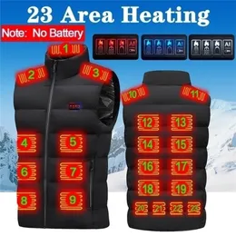 سترات الرجال 23 مساحة للتدفئة سترة سترة الرجال الشتاء الكهربائي التدفئة USB محددات الأشعة تحت الحمراء M 7XL للرياضة المشي لمسافات طويلة للجنسين 231114