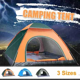 Tendas e abrigos para 3-4 pessoas ao ar livre Automático Quick Open Tent Waterproof Tent Camping Family Sun Shelter Outdoor Llightweight Instant Setup Tent Q231117