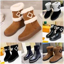 Designer mulheres outono inverno conforto calor bota botas de pelúcia camurça couro de bezerro luxo deserto bota preta sola de borracha confortável sola grossa botas de moda