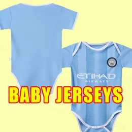 Neonati 23 24 HAALAND SOCCER JERSEYS GREALISH MANS CITIES RUBEN MAHREZ BERNARDO DE BRUYNE FODEN Maglia da calcio uomo uniforme casa lontano terzo figlio