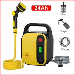 Sprayers Portable Electric Sprayer Rechargeable Water Pump Garden Irrigation Watering Machine Large Capacity Lithium Battery 24 48 96AH 230414