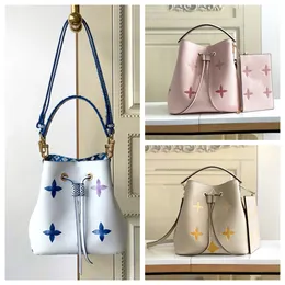 Damskie luksusowe torby na ramię designerskie torebki mini mm neonowe torby kubełkowe wybuch mody luksusowe torby krzyżowe pasek sznurka torby