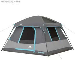 Namioty i schroniska 6-osobowa ciemna kabina kabiny z lekkim panele sufitowym Kamp Adir Namioty Beach Tent q231117