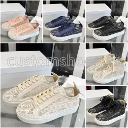 Tasarımcı Ayakkabı Laurens Kadın Sneaker Dantel Tuval Eğitmenleri Düşük Top Sneakers Platformu Sıradan Ayakkabı Yumuşak Nefes Alabilir Deri Eğitmen Kutu