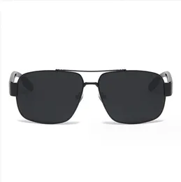 Moda sem aro óculos de sol design da marca metalsunglasses homem condução caminhadas arma quadro lentes cinza transporte da gota #60113