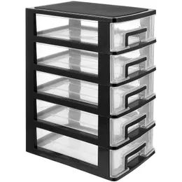 Förvaringslådor BINSHALPDESKRIFTSGÅNGARE Plastlådor Hållare smycken Box Sundries Office 5 Typ Desktop Tower Drawer 231114