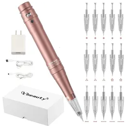 Tattoo Maschine Drahtlose Permanent Make-Up Maschine Stift Professionelle Augenbrauen Lip Tattoo Maschine Microblading DIY Maschine Mit Patrone Nadel 231115