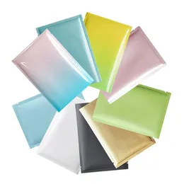 Plastic mylar bags Aluminum Foil Zipper Bag for Long Term food storage and collectibles protection 8 colors two side colored Loqxo