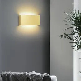 Wall Lamp Modern Indoor Cube Led Lights For Bathroom Corridor Bedroom Bedside Living Room Porch Study Background Decor 8W Metal Lamps