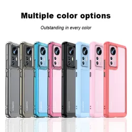 Clear Acrylic Shockproof Phone Case for Xiaomi Mi 12 Pro 12x Phone Coll Color TPU Pumper Rugged Protection Cover Gover