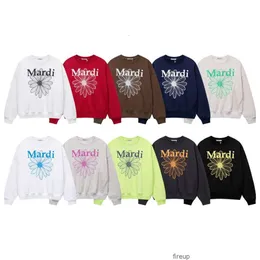 Sweatshirts Mens Womens Designer Hoodies Fashion Streetwear Mardimercredi Autumn Daisy Letter Print Pullover Long Soulder Coor