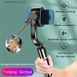 Stabilizatory FGCLSY 2023 Nowy stabilizator Gimbal Selfie Stick STOPREEMED STOPDATED TRYTOD Z MONOTYM BLUETOOTH MONOTOR DO IOS IOS ANDROID Q231116