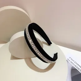 Hair band Fashionable hairstyle accessories super bright temperature rhinestones simple and easy to match wide headband hair clip South East Gate headband 231115