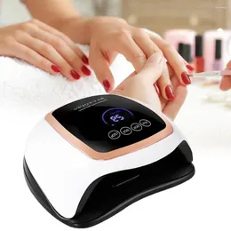 Nail Dryers Lamp 4 Timers LCD Display Auto Sensor 42 Beads Fast Drying Gel Dryer 168W Double Hands LED UV Light