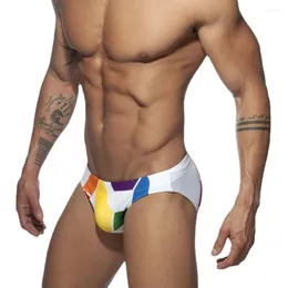 Slips Sexy Triangle Natation Pantalon Rainbow SS Hommes Taille Basse Maillots De Bain Slip Surf Board Shorts Trunks