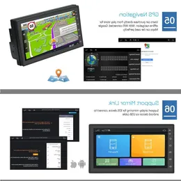 Бесплатная доставка Android 91 Автомобильный мультимедийный видеоплеер 2din 7 "Универсальное радио GPS стерео для Volkswagen Nissan Hyundai Kia toyota Ugwsd