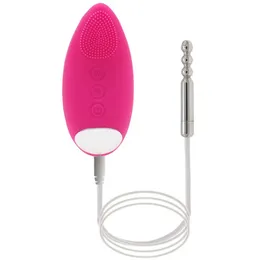 Adult Toys Stainless Steel Horse Eye Vibrating Bullet Egg 10 Modes Penis Plug Urethral Vibrator Sex Toys For Men Women Masturbation 231116