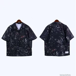 デザイナーファッション服ラグジュアリーティーTシャツAmires 2023 New AOP SPECKLERパーソナライズされたプリントショートスリーブシャツメンズサマールーズカジュアルハーフスリーブTシャツ