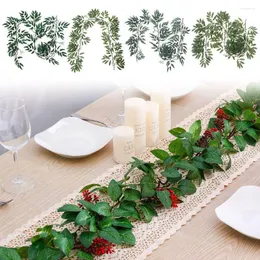 장식용 꽃 장식 PO 소품 생명과 같은 녹지 잎 시뮬레이션 화환 인공 버드 나무 등나무 가정 장식