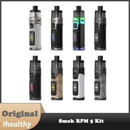 SMOK RPM 5 Pod Mod Kit 80W Bateria de 2000mAh embutida Cartucho de 6,5ml RPM5 com bobinas de malha de 0,15ohm 0,23ohm RPM3