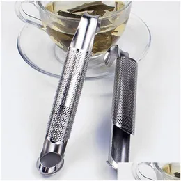 Coffee & Tea Tools Stainless Steel Coffee Tea Strainer Infuser Pipe Design Touch Feel Good Filter Tool Drop Delivery Home Garden Kitch Dheuw