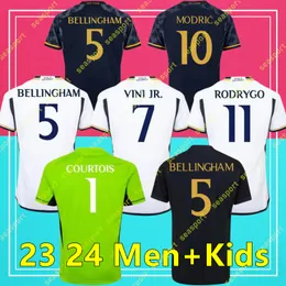 2023 2024 Bellingham VINI JR Soccer Jerseys Shirt TCHOUAMENICAMAVINGA ALABA ARDA GULER MODRIC Real Madrids 23 24 Football Men Kids Sets Socks Uniform