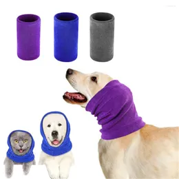 Hundebekleidung, verdickte Fellpflege-Ohrenschützer für Haustiere, warm, kalt, hohe Elastizität, Ohrschutztuch zum Baden, Blasen und Trocknen (20 x 15 cm)