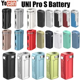 Yocan uni pro s bateria vape mod 650mah pré-aquecer baterias tensão ajustável caber todos os 510 thread cartucho de óleo e cigarro