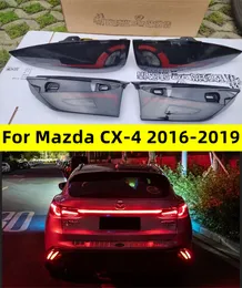 マツダCX-4 LEDテールライトのためのカースタイリングテールランプ20 16-20 19 CX4リアテールライトフォグブレーキブレーキターンシグナルLEDライトバー