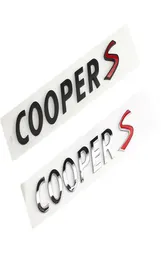 Pour MINI COOPER S coffre arrière lettres police Logo Badge autocollant Auto hayon COOPERS plaque signalétique autocollants décoratifs Accessories8800519