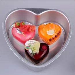 베이킹 팬 곰팡이 6 "Love Heart Cake Mold Egg Tart Mold Easy Demoulding 알루미늄 케이크 곰팡이 1221555