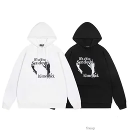 Sweatshirts Mens Womens Designer Hoodies Fashion Streetwear Grailz High Street Fashion Br Graffiti Ghost H Letter Printed مقنع