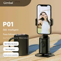 Stabilisatoren Intelligente Ai-Gesichtserkennung 360 Handy-Gimbal Live-Selfie-Artefakt Panorama-Follow-up Anti-Shake-Gimbal-Stabilisator Q231116