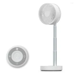 Portable Desk Fan Pedestal Stand Folding For Home Office 5000mAh Silent Rechargeable Floor 20CC