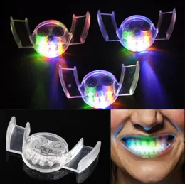 LED Flashing Brace Mouth Guard Piece Glow Tooth Funny LED Light Teeth Halloween Party Favor Supplies Kids Children Toys