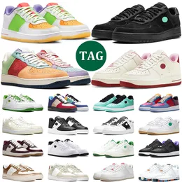 One 1 Damen Fruit Colors One White Black Wheat Pastel Spruce Aura Pale Ivory Herren-Trainer-Designer-Sneaker