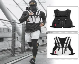 Função Colete Tático Estilo Rua Saco Peito Colete Ao Ar Livre Hip Hop Esportes Fitness Homens Reflexivo Top Ciclismo Colete De Pesca Rig Phon1242597