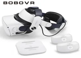 نظارات ثلاثية الأبعاد Bobovr M2 بالإضافة إلى حزام الرأس Twin Battery Combo متوافق مع Meta Quest 2 VR Power Bank Charger StationDock مع B2 BAT6544470