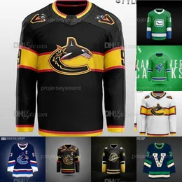 バンクーバーQuinn Hughes Canucks Concepts Jersey Elias Pettersson Nils Aman Casey Desmith J.T.ミラーブロックボーザーサッチャーデムコタイラーマイヤーズピウススターサムラファティ