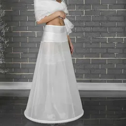 Partihandelspris 1 Hoop Bone Elastic midja Petticoat för brud sjöjungfru bröllopsklänning Crinoline Slip underskirt i lager